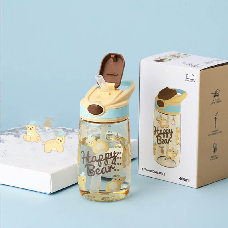 Bình nước trẻ em LocknLock Straw Kids Bottle 400ml 2 Màu - ABF655 image number null